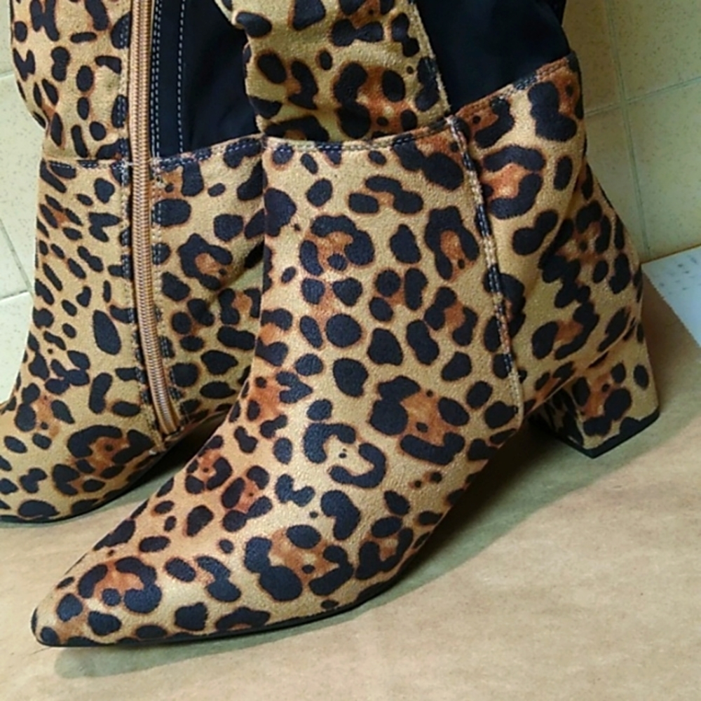 Glaze Boots Size 10 animal leopard print NWNT - Picture 5 of 8